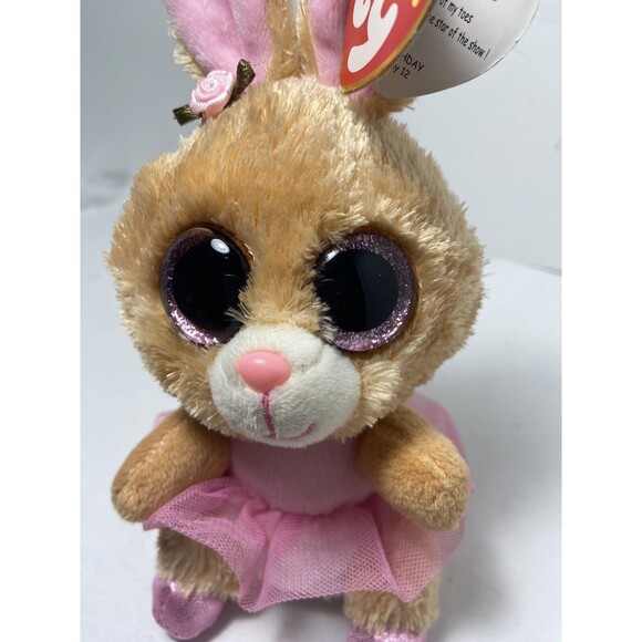 Ty Beanie Boos Plush Twinkle Toes the Bunny Rabbit 8 inch with Paper Hang Tags - Picture 3 of 7